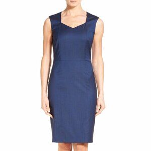 BOSS Hugo Boss 'Delura' Stretch Wool Blend Sheath Dress Sz14 EXCELLENT CONDITION